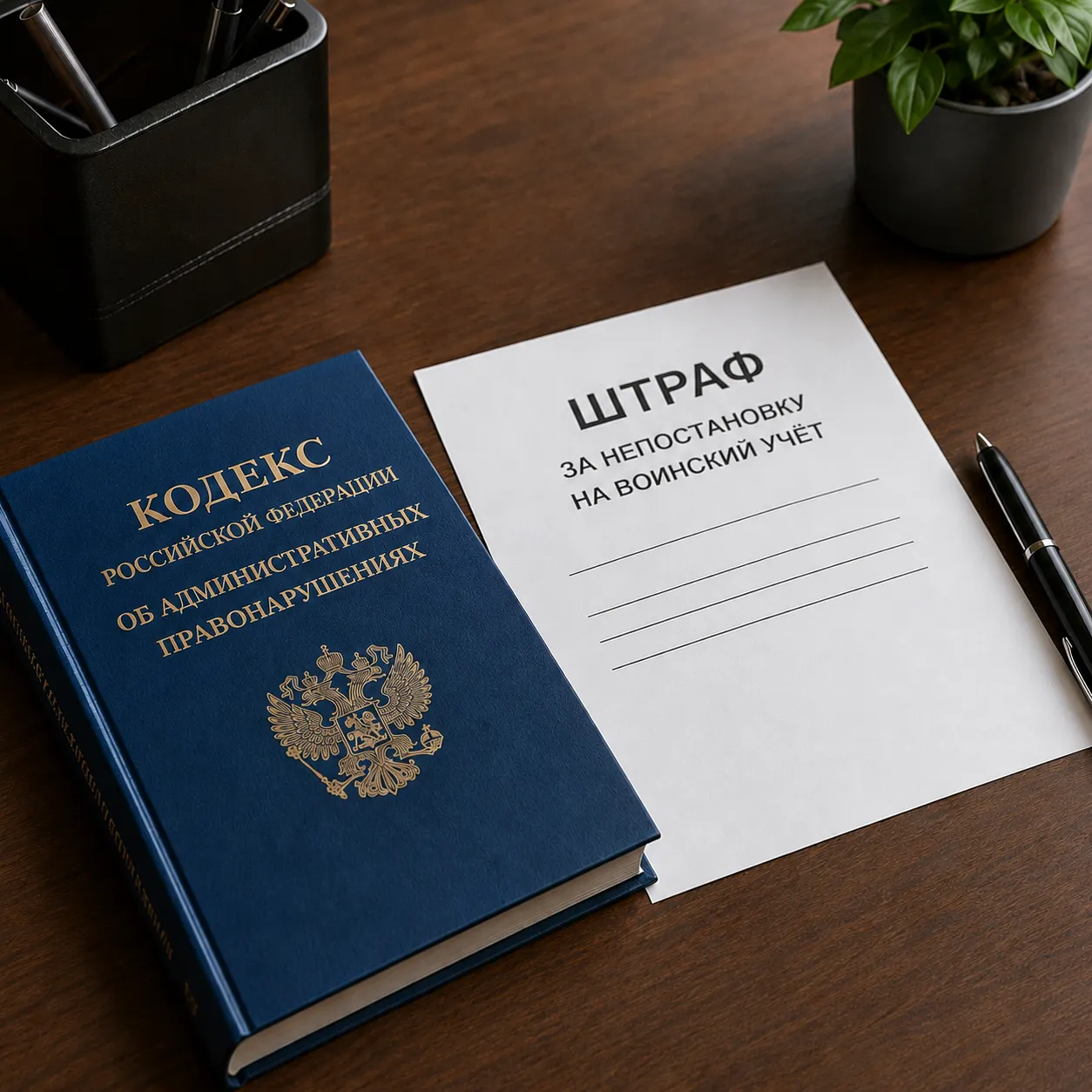 Штраф за непостановку на воинский учёт